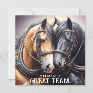 Geweldig Team Horses Jubileum Kaart
