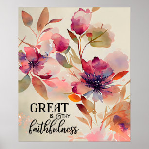 Geweldig: Thy Faithfulness Beloved Hymn Poster