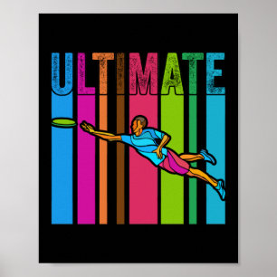 Geweldig Ultimate Frisbee Motif-cadeau Poster