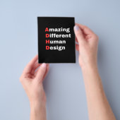 Geweldig Verschillend Menselijk Ontwerp - ADHD Tro Flyer (Hand)