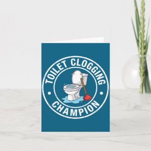Geweldig Verstoppings Kampioen Toilet Kaart