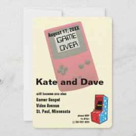Geweldig Videospelers Huwelijksfeest Plezier Kaart