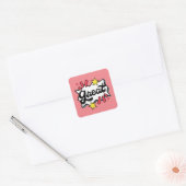 geweldig vierkante sticker (Envelop)