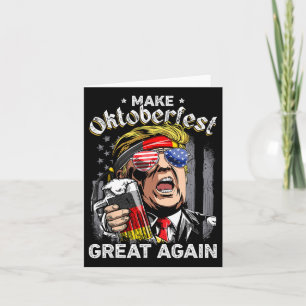 Geweldig weer grappig Trump Prost Bier Mok Mannen Kaart