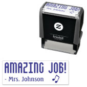 "GEWELDIG WERK!" Educator Rubber Stamp Zelfinktende Stempel (In situ)