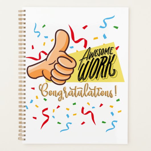 Geweldig werk gefeliciteerd planner (Voorkant)