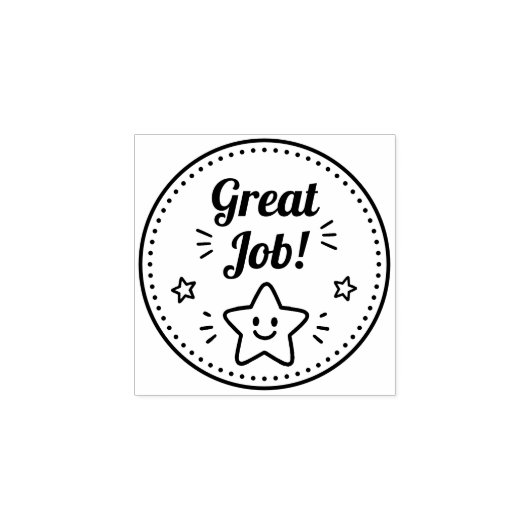 Geweldig Werk Leraar Rubberstempel (Afrduk)