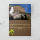 Geweldig Werk Regenboog Personaliseer Bestemming B Bedankkaart (Binnen)