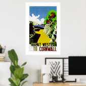 Geweldig Western voor Cornwall Poster (Thuiskantoor)