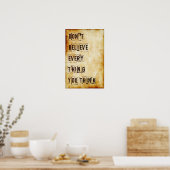 Geweldig Wisdom Poster! Poster (Keuken)