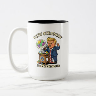 Geweldig Zeer Sterk Citaat Tweekleurige Koffiemok