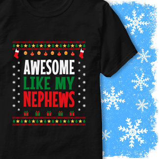 Geweldig zoals de kersttrui-stijl van mijn neefjes t-shirt