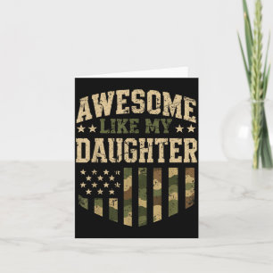 Geweldig zoals dochter camouflage Usa vlag vaderda Kaart
