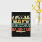 Geweldig zoals mijn dochter cadeaus papa mannen va kaart (Gele Bloem)