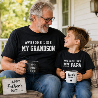 Geweldig zoals mijn papa grappige kids shirt cadea