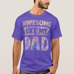 Geweldig zoals mijn vader Matching verjaardag fami T-shirt