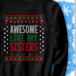 Geweldig zoals mijn zusters Kerst Breistijl Look Trui