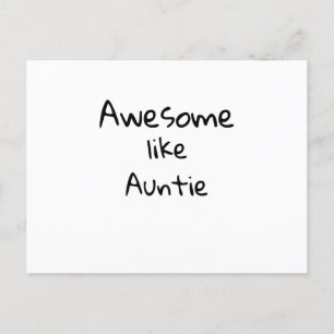 Geweldig zoals Tante Briefkaart