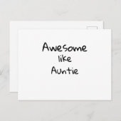 Geweldig zoals Tante Briefkaart (Voorkant / Achterkant)