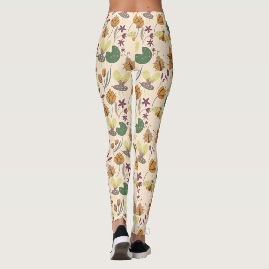 Geweldig zomerpatroon leggings (Achterkant)