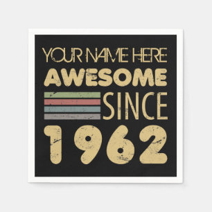  Geweldige 1962 60e verjaardag Servet