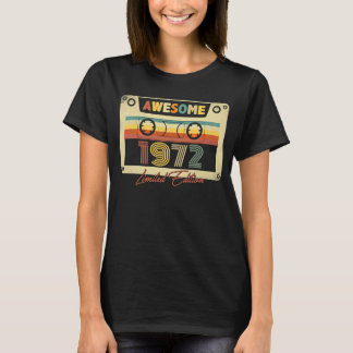 Geweldige 1972 Retro Cassettebandje 51st B dag 51  T-shirt