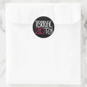 Geweldige 20 zwarte Sticker (Tas)