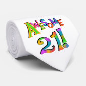 Geweldige 21 T-shirts en cadeautjes op zaterdag Stropdas (Opgerold)