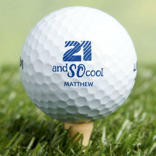 Geweldige 21e verjaardag golfballen 21 jaar feest