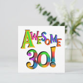 Geweldige 30 T-shirts en cadeautjes op zaterdag Kaart (Staand voorkant)