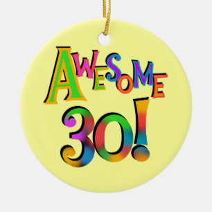 Geweldige 30 T-shirts en cadeautjes op zaterdag Keramisch Ornament