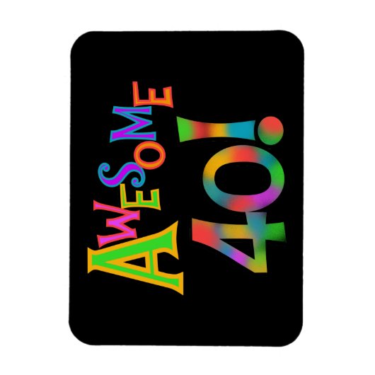 Geweldige 40 T-shirts en cadeautjes op zaterdag Magneet (Verticaal)