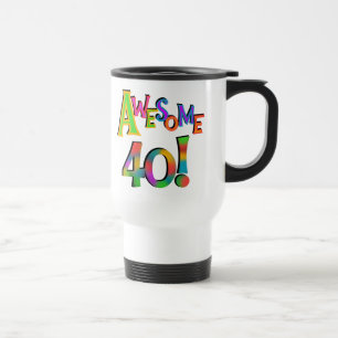 Geweldige 40 T-shirts en cadeautjes op zaterdag Reisbeker