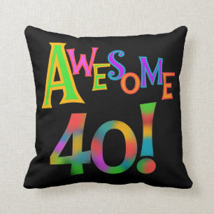 Geweldige 40 verjaardagsshirt en -cadeaus kussen