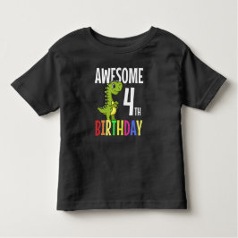 Geweldige 4e verjaardag: Dinosaur Kinder Funny Gif Shirts