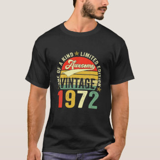  Geweldige 50 jaar oud 1972 50e verjaardag T-shirt