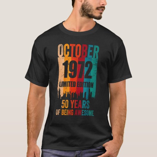  Geweldige 50 oktober 1972 B T-shirt (Voorkant)