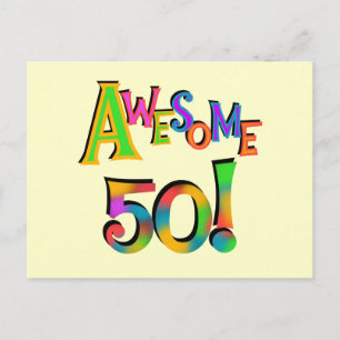 Geweldige 50 T-shirts en cadeautjes op zaterdag Briefkaart