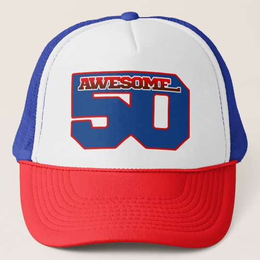 geweldige 50 trucker pet (Voorkant)
