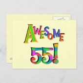 Geweldige 55 T-shirts en cadeautjes Briefkaart (Voorkant / Achterkant)