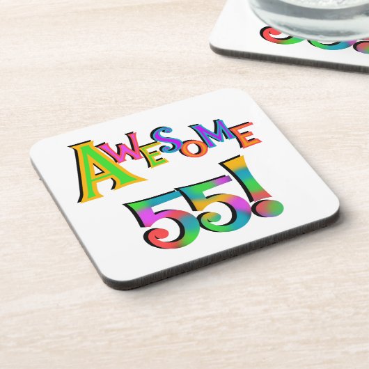 Geweldige 55 T-shirts en cadeautjes Drankjes Onderzetter (Linkerzijde)