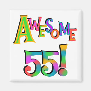 Geweldige 55 T-shirts en cadeautjes Magneet