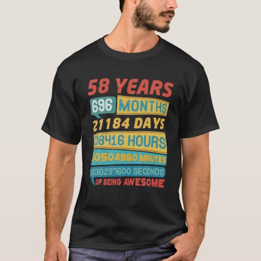 Geweldige 58 jaar oude versie van de Limited Edit T-shirt (Voorkant)
