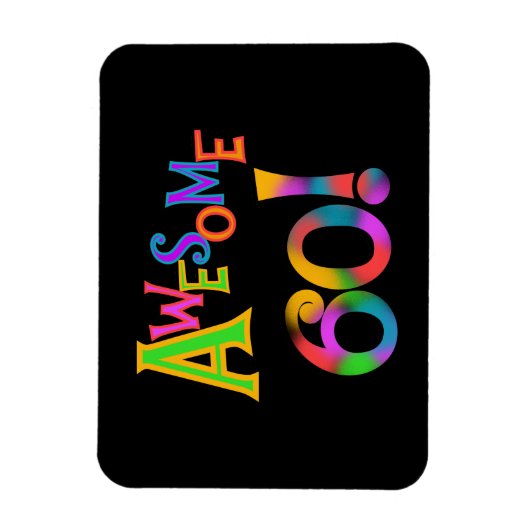 Geweldige 60 T-shirts en cadeautjes op zaterdag Magneet (Verticaal)