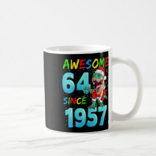 Geweldige 64 Sinds 1957 Dinosaurus 64ste Verjaarda Koffiemok