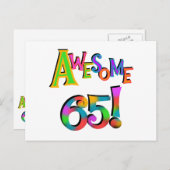 Geweldige 65 overhemden en geschenken briefkaart (Voorkant / Achterkant)