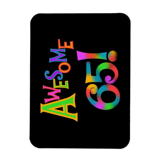 Geweldige 65 overhemden en geschenken magneet (Verticaal)