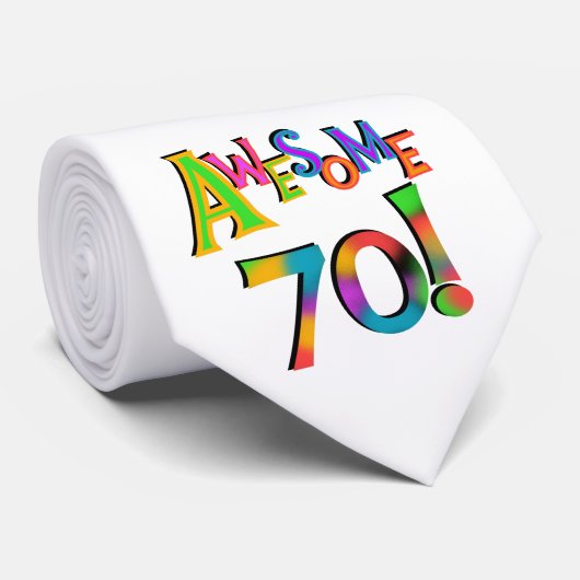 Geweldige 70 T-shirts en cadeautjes op zaterdag Stropdas (Opgerold)