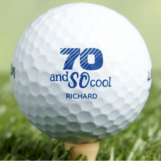 Geweldige 70e verjaardag golfballen 70 jaar feest