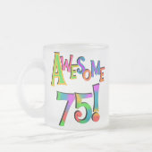 Geweldige 75 T-shirts en cadeautjes op zaterdag Matglas Koffiemok (Links)